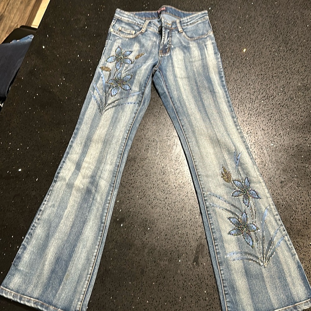 Embellished jeans